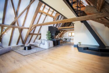 Superbe attique de charme avec vue panoramique sur le lac et le Mont-Blanc