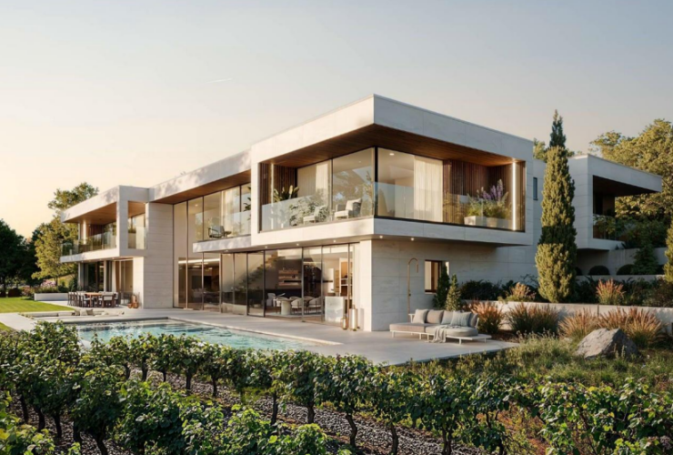 Magnifique propriété contemporaine: vente sur plan